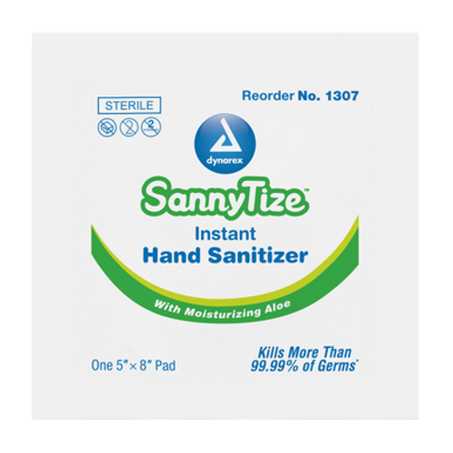 Antimicrobial Sanitizing Hand Wipe, 5" x 8", 10/100/Cs