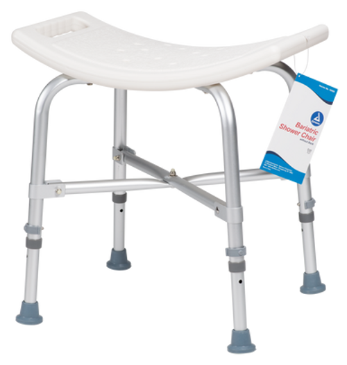 Bariatric Shower Chair without Back, White, 1pc/box