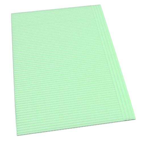 Dental Bibs - Mint Green, 17 3/4" x 12 7/8", 500/cs