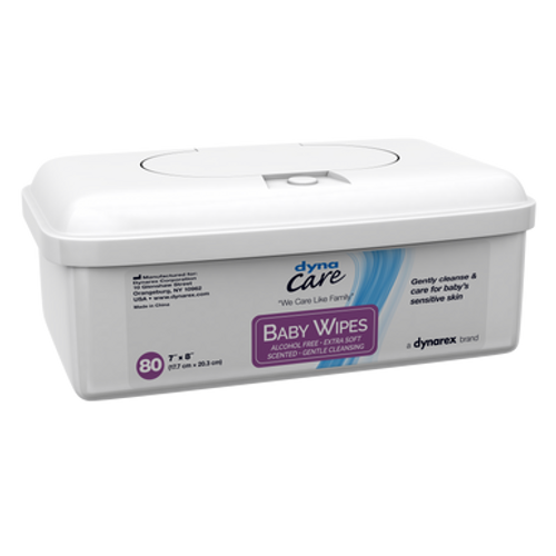 Baby Wipes Scented,  7" x8", 12/80/Cs