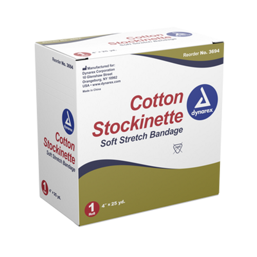 Cotton Stockinette, 4" x 25 yds, 4 Rolls/Cs
