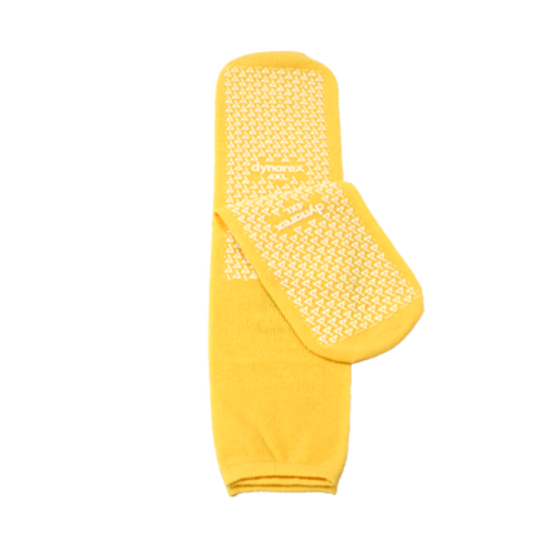 Double Sided Slipper Socks, 4XL, Yellow, 48/Cs