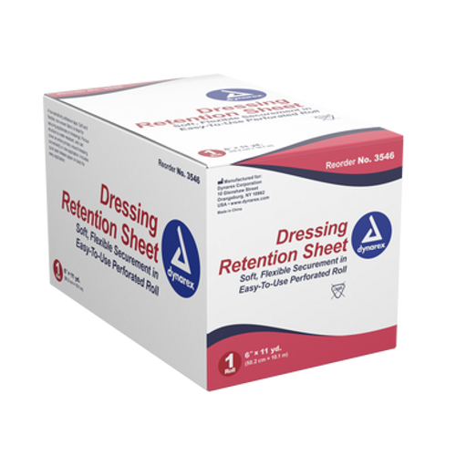 Dressing Retention Sheet  Latex Free, 6" x 11 yds., 5/Cs