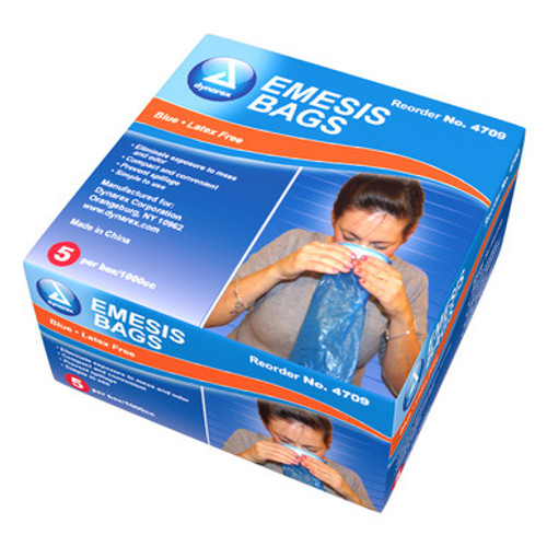 Emesis Bag -  5bags/box, Blue, 24/5/Cs