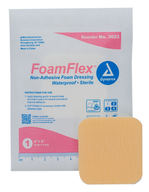 FoamFlex - Non-Adhesive Waterproof Foam, 2" x 2", 12/10/Cs