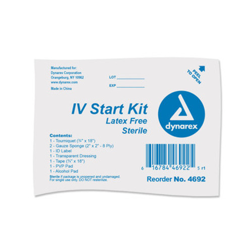 IV Start Kit, w/o Gloves, 50/cs