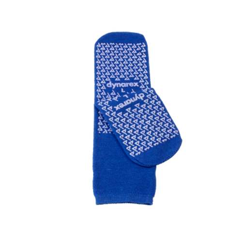 Double Sided Slipper Socks, Large, Dark Blue, 48/Cs