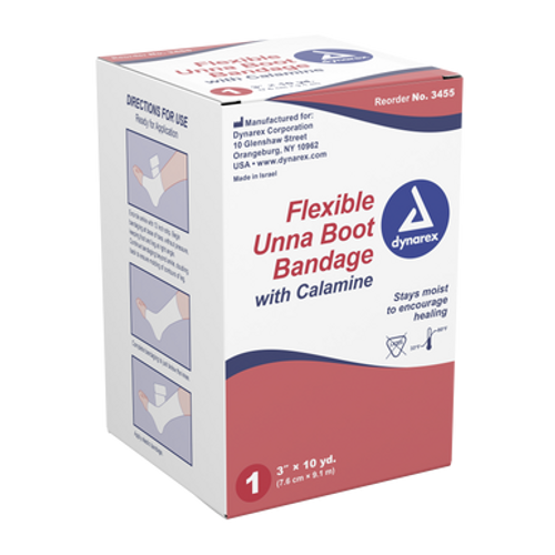 Unna Boot Bandages With Calamine, 3" x 10 yds, 12/Cs