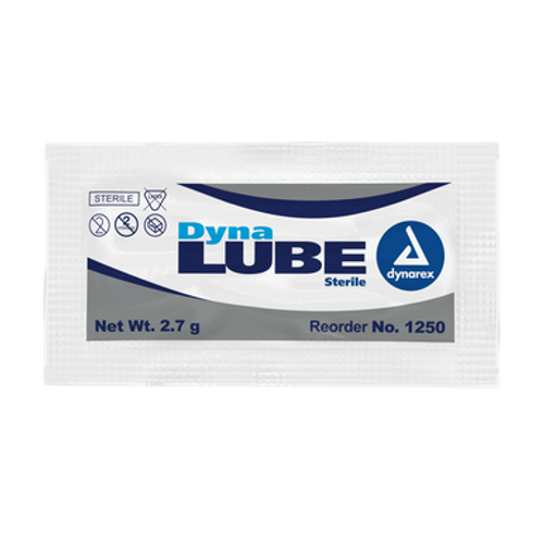 DynaLube Lubricating Jelly Sterile, 2.7 g packet, 12/144/Cs