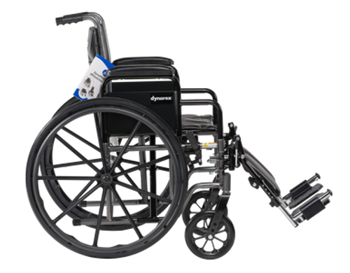 DynaRide S2 Wheelchair-18x16inch Seat w/ Detach Desk Arm FR, Silver Vein, 1pc/cs