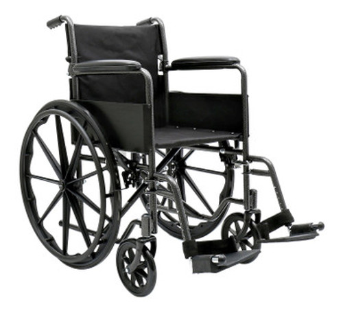 DynaRide S2 Wheelchair-18x16inch Seat w/ Detach Full Arm FR, Silver Vein, 1pc/cs