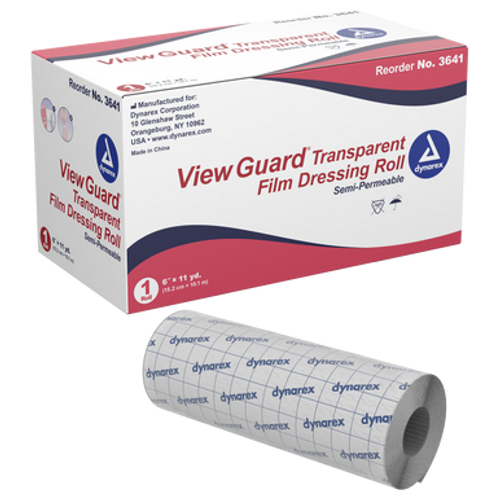 View Guard Transparent Film Dressing Roll, 6"x 11yds, 12/cs