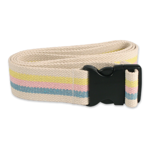 Gait Belt - plastic buckle, 60" x 2"   multi color, 1/bag, 36 bags/case