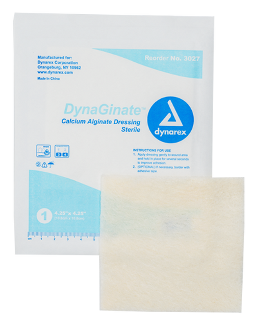 DynaGinate - Calcium Alginate Dressing, 4.25" x 4.25", 12/10/Cs