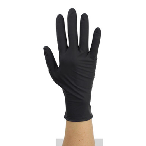 Black Latex Exam Glove P/F, XLg, 10/100/Cs