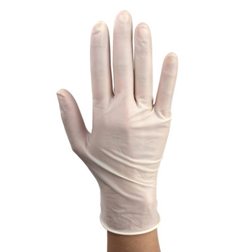 Powder Free Plus Latex Exam Gloves, PolyLined, S, 10/100/Cs