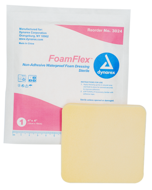 FoamFlex - Non-Adhesive Waterproof Foam, 4" x 4", 12/10/Cs