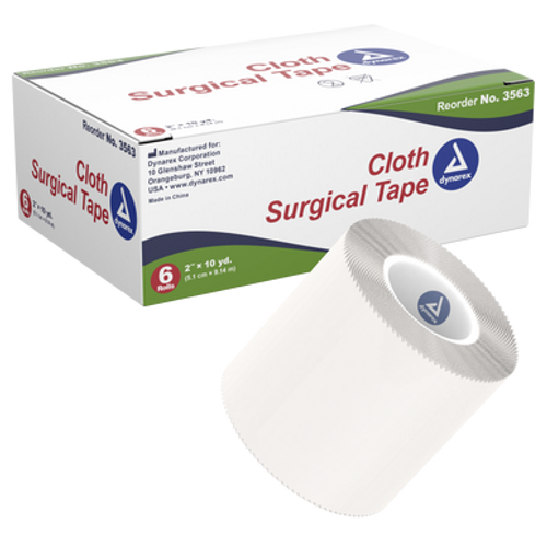 Cloth Surgical Tape, 2" x 10 yds, 12/6/Cs