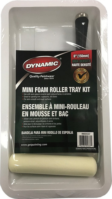 Dynamic 05337 6" (150mm) Foam Mini Roller Tray Kit
