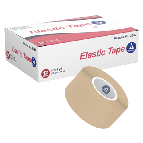 Elastic Tape, 1" x 5 yds, 12/12/Cs