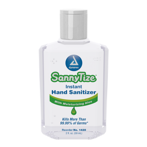 Hand Sanitizer, 2 oz - square bottle, 6/24/cs