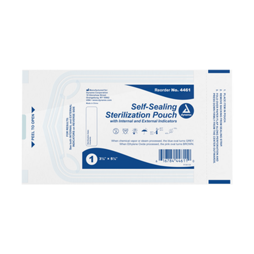 Sterilization Pouches, 3.5" x 5.25", 30/200/Cs