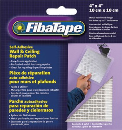 Fibatape FDW6836-U 4" x 4" Aluminum Perforated Wall & Ceiling Patch