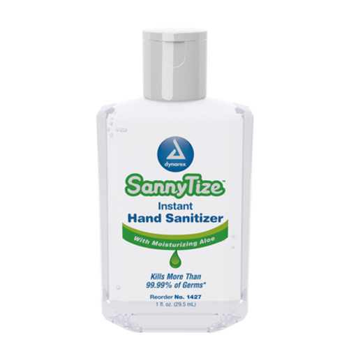 Hand Sanitizer, 1 oz - square, 6/24/cs