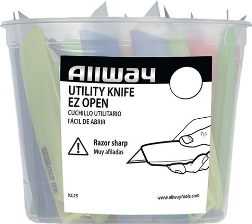 Allway KC25 Poly Pro Plastic Utility Knife (25Bucket)