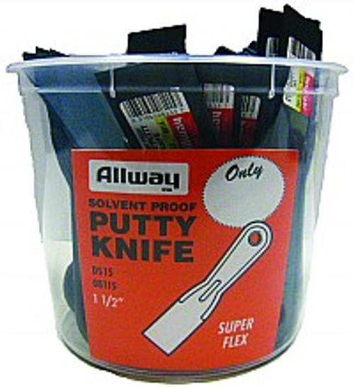 Allway DS15 1-12 Plastic Putty Knife Bucket Labelled (25bucket)