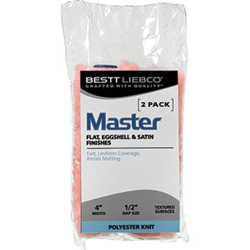 Bestt Liebco 559438000 John 4 x 12 Nap All Purpose Pink Knit Mini Roller Cover (2pk)