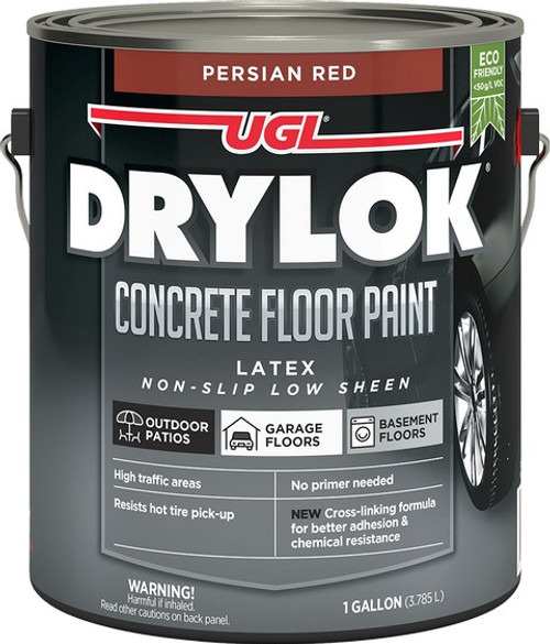 Drylok 43413 1gal Persian Red Water-Based Concrete Floor Paint