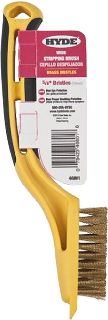 Hyde 46801 Wide Brass Stripping Brush