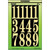 Hy-Ko MM-5N 3" Black On Gold Numbers - 10ct. Case