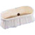 DQB 11752 10" x 2-1/2" Trim Soft White Poly Bristle Window/Vehicle Washing Brush Poly Block