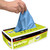12" x 12" Buffalo 65102 Blue Microfiber Cloths Economy Cleaning Cloths, Dispenser Wipes Box, 25-Pack