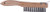 Dynamic 00403 4 x 16 Row Wood Shoe Handle Wire Brush w/Scraper