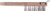 Dynamic 00404 11" 4 x 11 Row Heavy Duty Wood Handle Tempered Steel Wire Brush w/Scraper