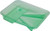 Dynamic HZ020460 2qt (2l) Green Enviro Plastic Deluxe Deep Well Paint Tray