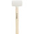 Great Neck RMW16 16oz Head Weight White Rubber Mallet Wood Handle