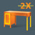 Rust-Oleum 334043 12oz Gloss Real Orange 2X Ultra Cover Painters Touch Spray Paint