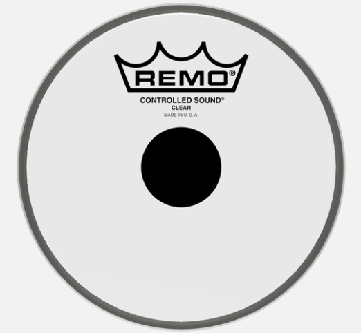 Remo CS030610 6" Controlled Sound® Clear Black Dot™