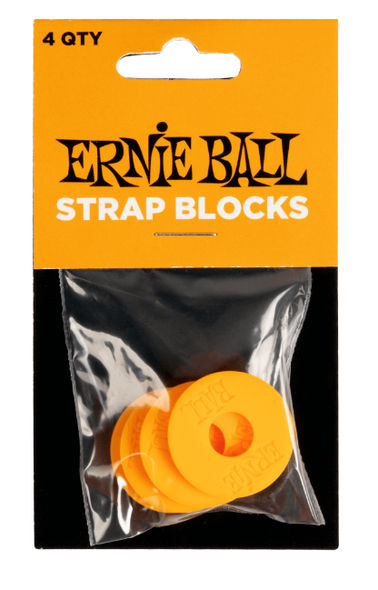 Ernie Ball 5621 Orange Strap Blocks 4pk