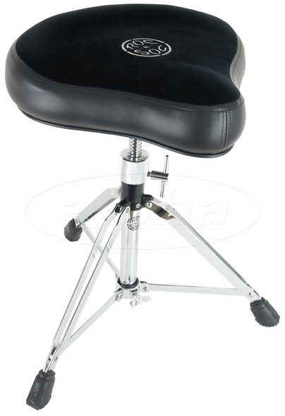 Roc-n-Soc Manual Spindles Hugger Drum Throne Complete, Black