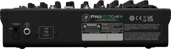 Mackie ProFX10v3+ with Blue Tooth