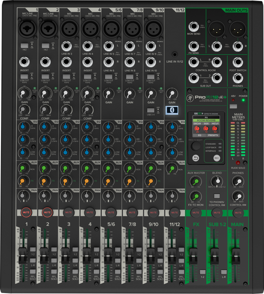 Mackie ProFX12v3+ with Blue Tooth