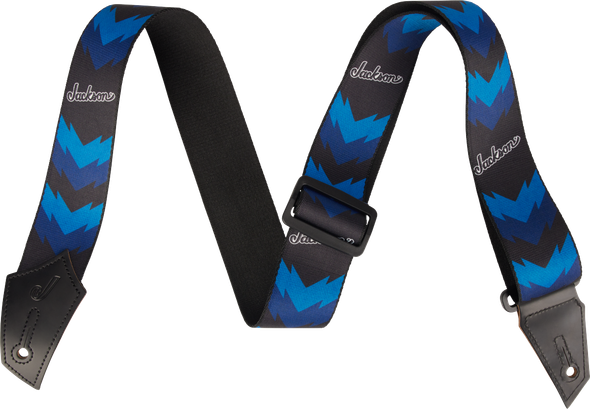 Jackson® Strap with Double V Pattern, Black and Blue