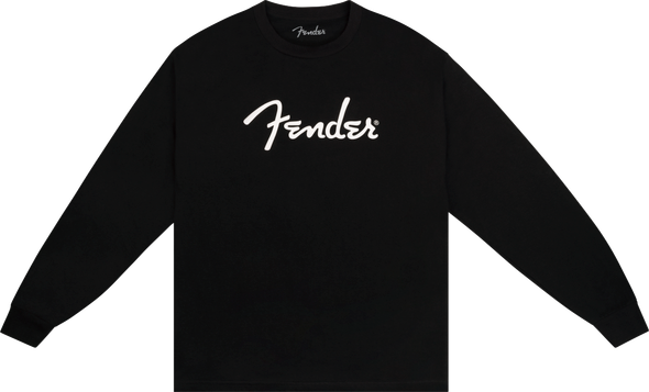 Fender® Spaghetti Logo Long-Sleeve T-shirt, Black XXL