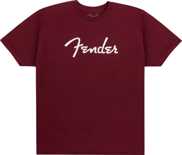Fender® Spaghetti Logo T-Shirt, Oxblood, M