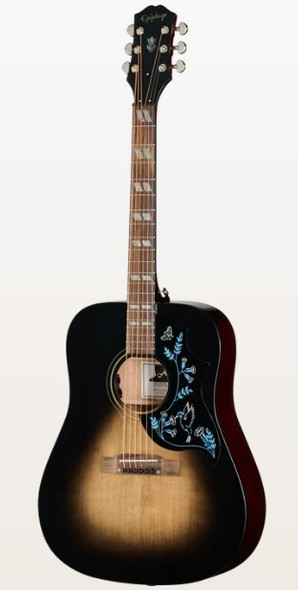Epiphone Eric Church Hummingbird Dark, Cobra Burst
